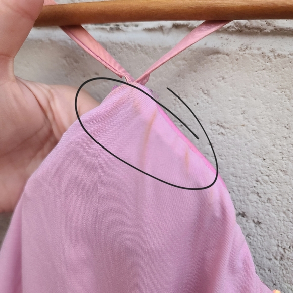 Helsi | Abby Iridescent Sequin Halter Minidress in Pink Rose Size XS - Picture 8 of 14